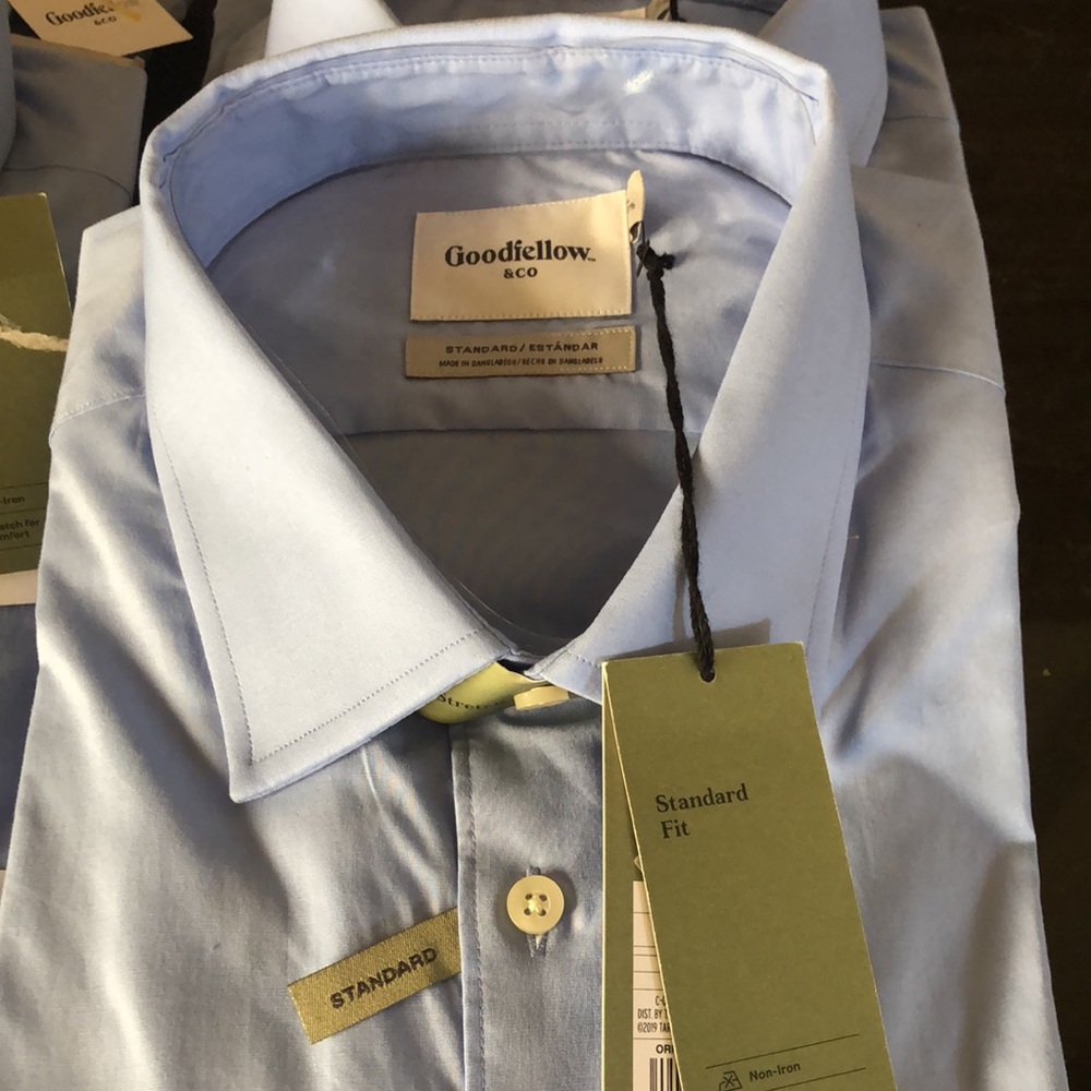 Goodfellow‎ & co light blue dress shirts